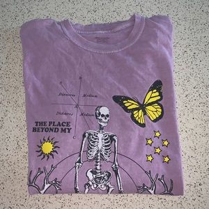 UO Purple Oversized Graphic T-Shirt